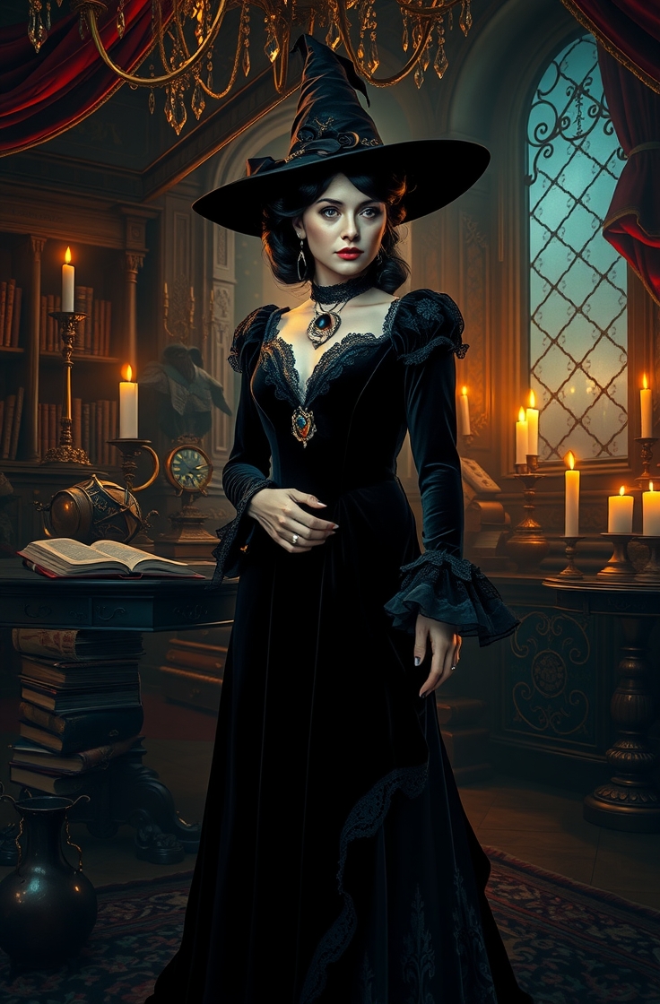 Victorian Witch for witch outfit idea