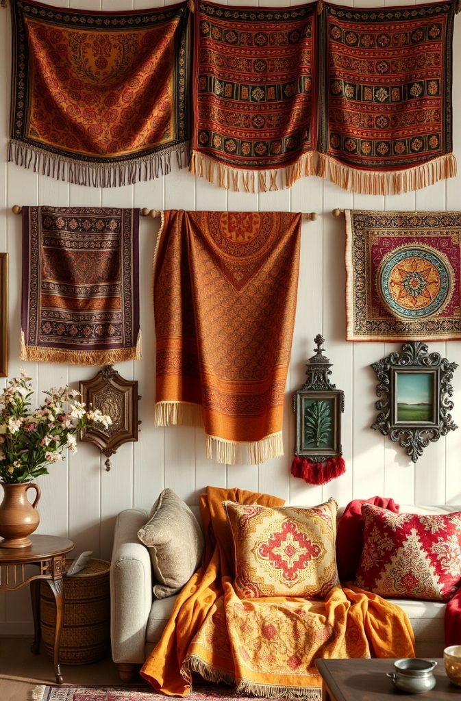 Woven Tapestries and Fabric Decor