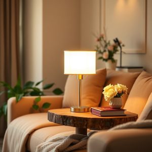 Add a Table Lamp for Warm Light