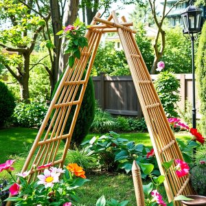 Bamboo Teepee Trellis