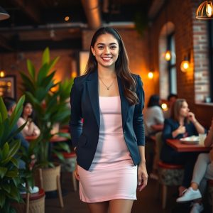 Blazer Over a Casual Dress