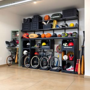 Crate Shelves for Sports Gear