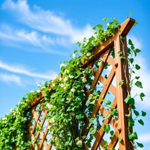 Criss-Cross Fence Trellis