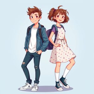 Denim Jacket and Casual Dress