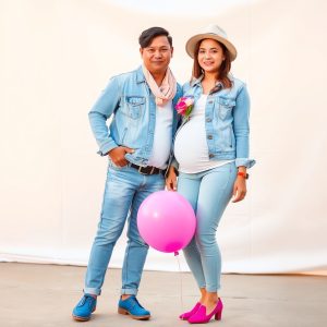Denim with Colored Accessories