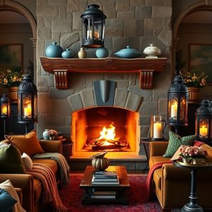 Faux Large Decorative Lanterns