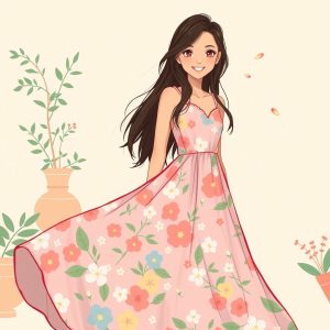 Flowy Floral Dress