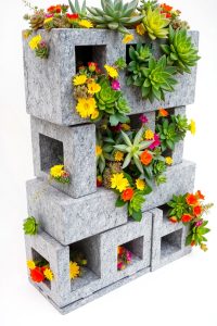 Concrete Block Planters