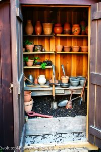 Wooden Potting Shed Center