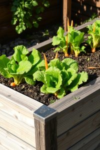 Raised Bed with Scrap Wood 