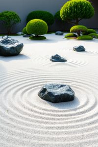 Rock Garden with Sand Art