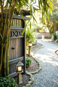 Bamboo Garden Gate for a Zen Vibe