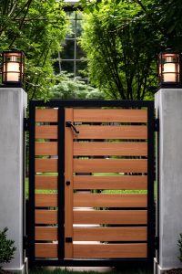 Metal Frame with Wooden Slats