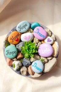 Memory Rock Garden With Painted Stones