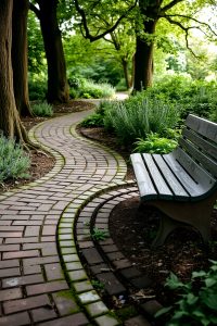 Brick or Stone Pathway Garden