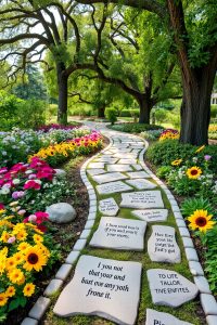 Stone Path With Message Stepping Stones