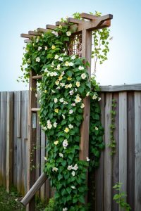 Trellis with Climbing Plants