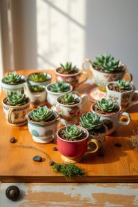 Succulent Teacup Garden