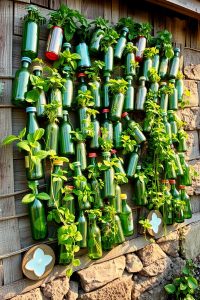 Recycled Bottle Garden