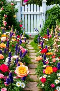Cottage-Style Flower Garden