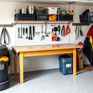 Fold-Down Workbench