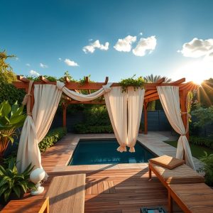 Hang Outdoor Curtains for Privacy