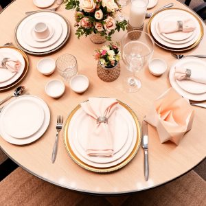 Layered Plates and Napkin Folds