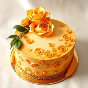 Mango Rose Swirl on Top