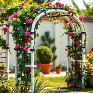 PVC Pipe Trellis Arch