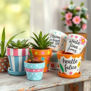 Painted Flower Pots
