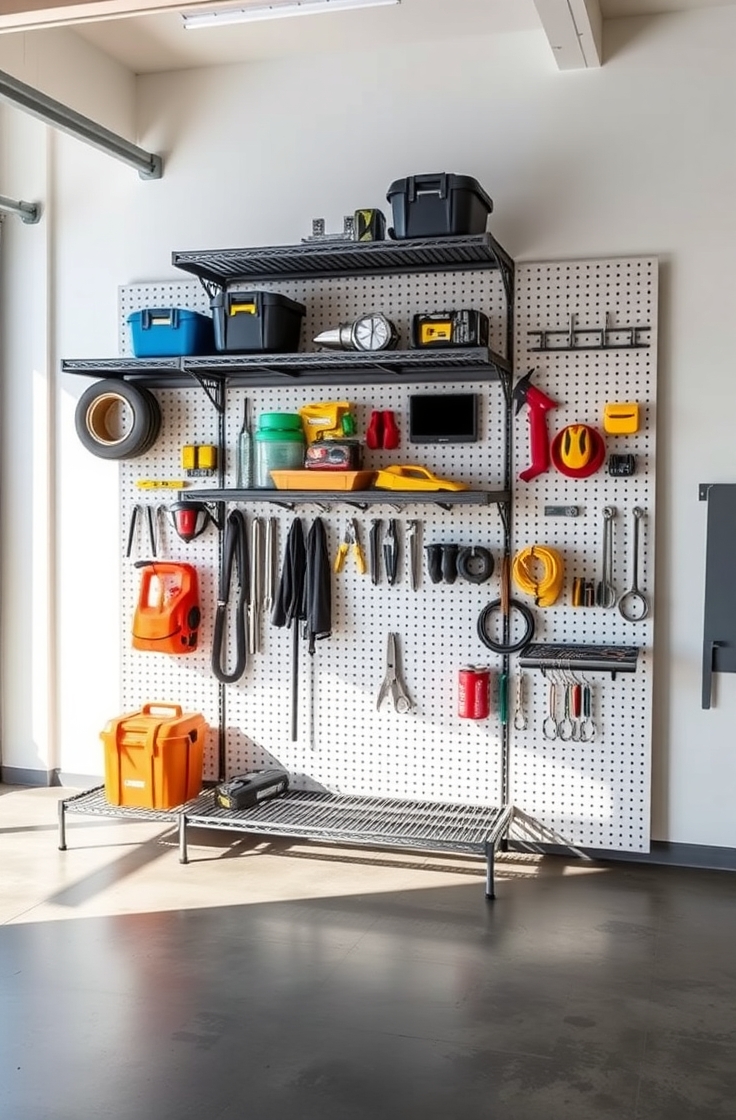 Pegboard Shelf Combo