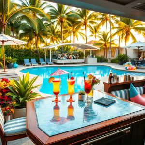 Set Up a Poolside Bar