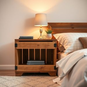 Use Crates for a DIY Nightstand