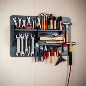 Wall-Mounted Tool Rack