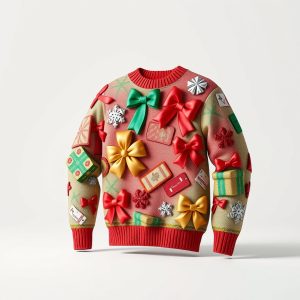 3D Gift Wrap Sweater