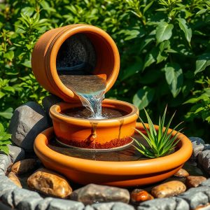 Clay Pot Fountain