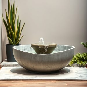 Concrete Bowl Fountain
