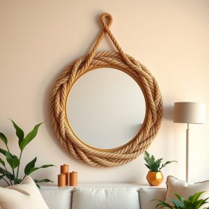 Craft a Rope-Wrapped Mirror