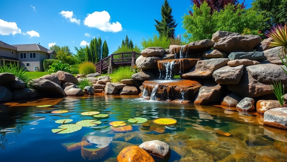 DIY Pond Waterfall Ideas