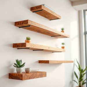 Floating Wooden Shelves