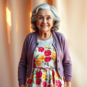 Floral Dress and Cardigan