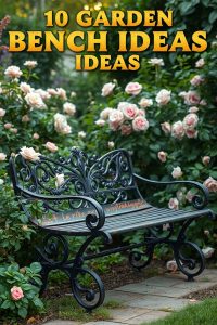 Metal Bench with a Vintage Feel