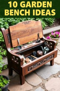 Garden Bench with Storage