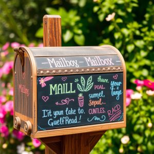 Mailbox with Chalkboard Front