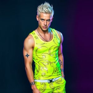 Neon Tank Top and Shorts