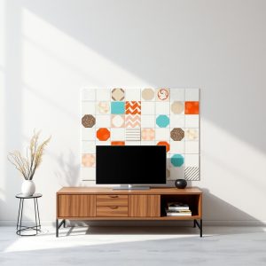 Peel-and-Stick Tile Wall