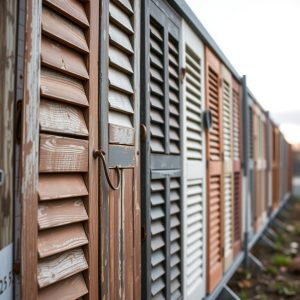 Recycled Shutter Fence