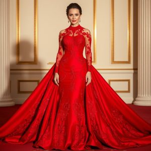 Red Evening Gown