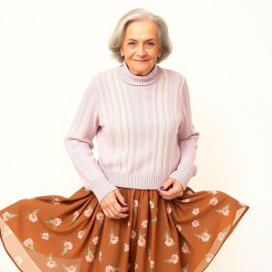 Sweater and Midi Skirt Combo