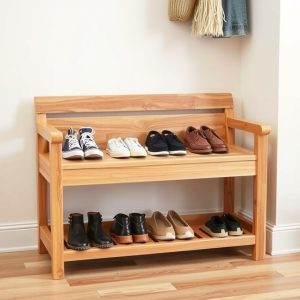 Wooden Shoe Rack Bench